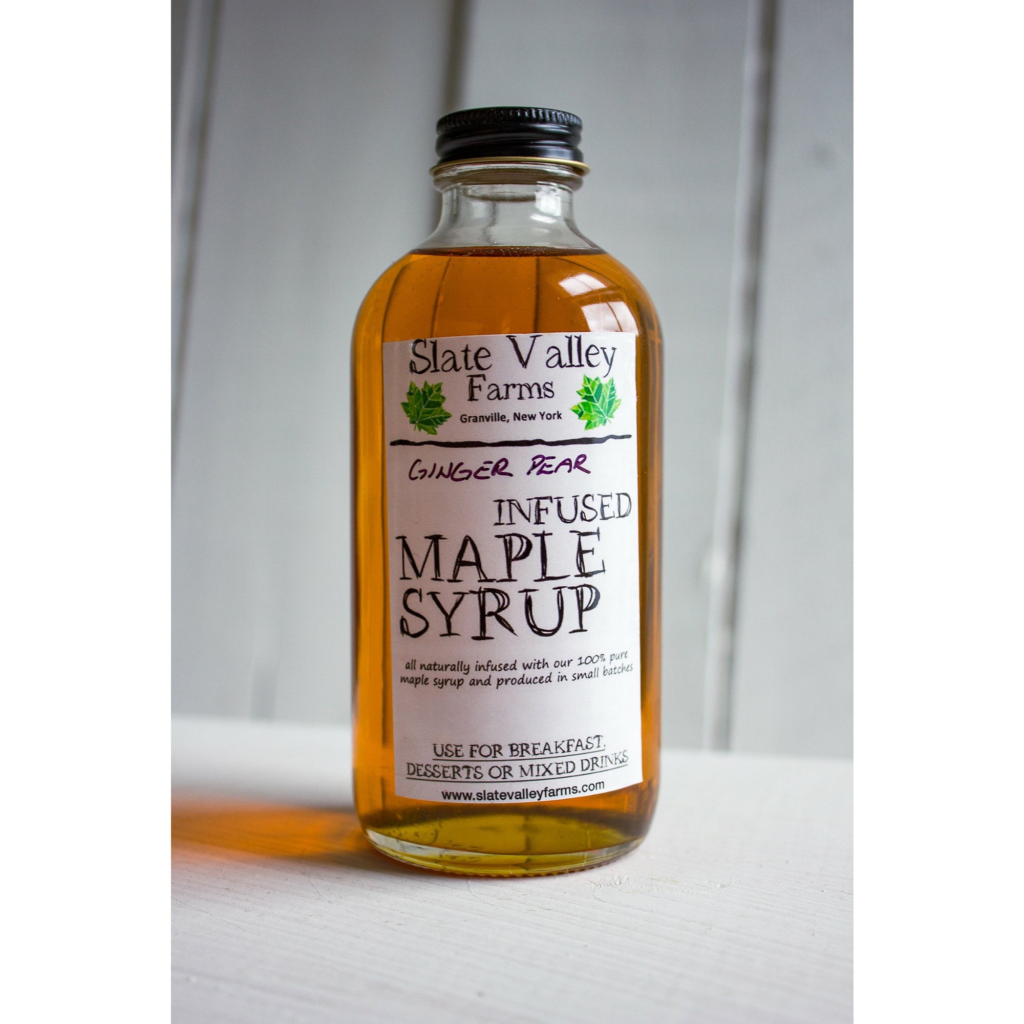 GINGER PEAR MAPLE SYRUP