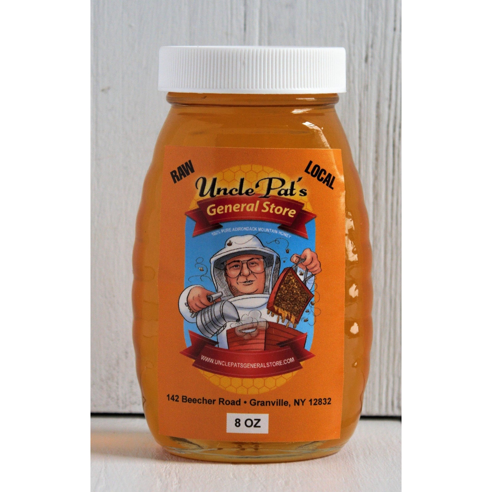 WILDFLOWER HONEY GLASS QUEEN JAR - HALF POUND