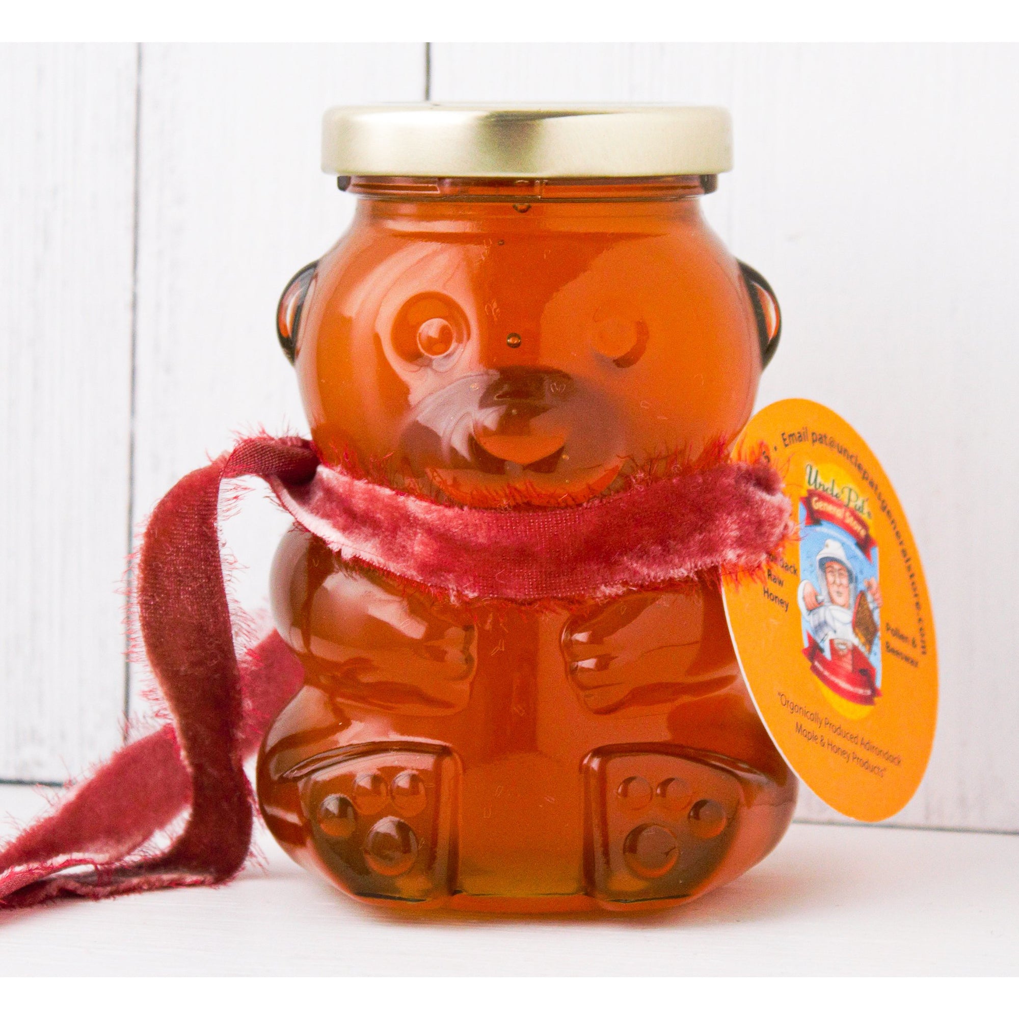GLASS HONEY BEAR JAR