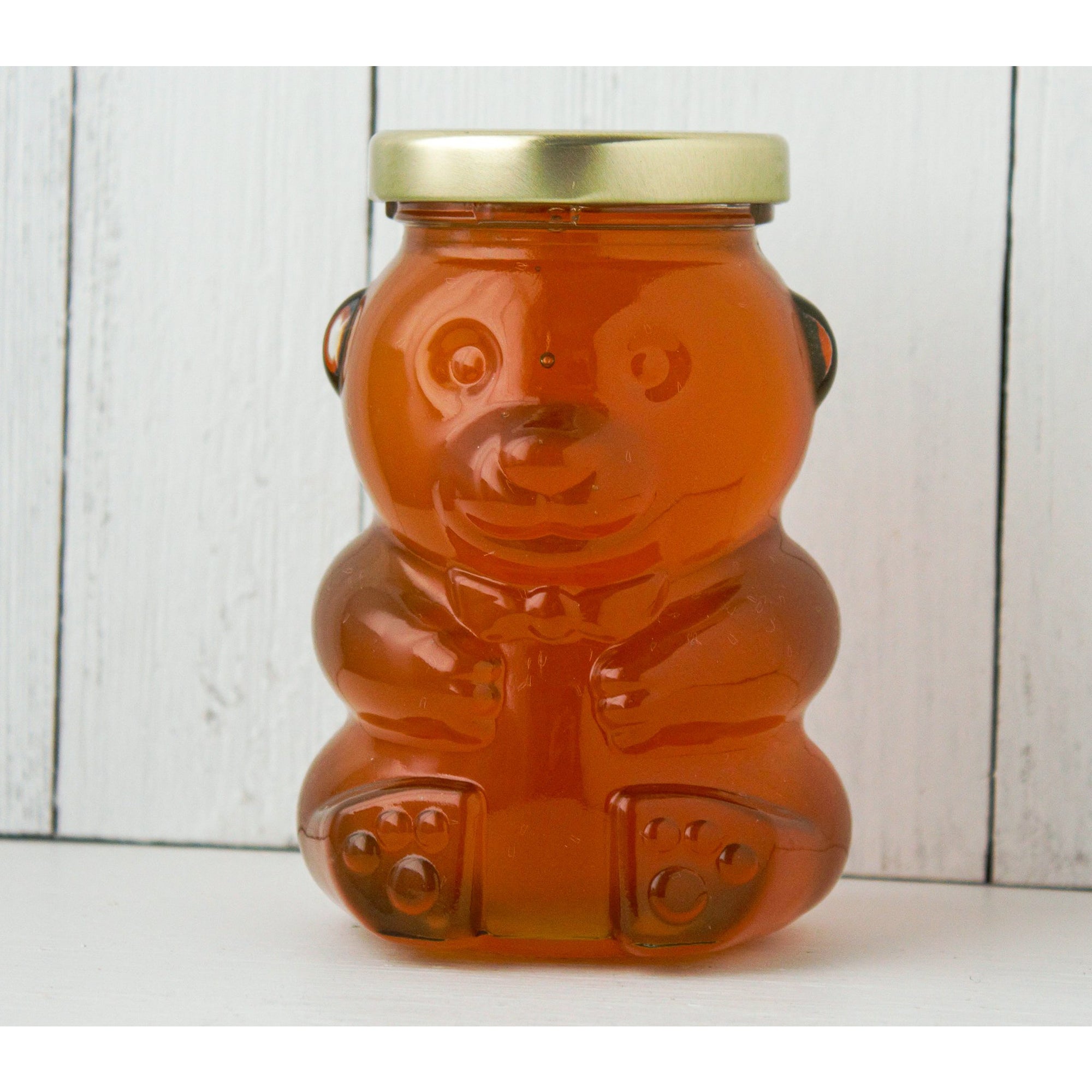 GLASS HONEY BEAR JAR